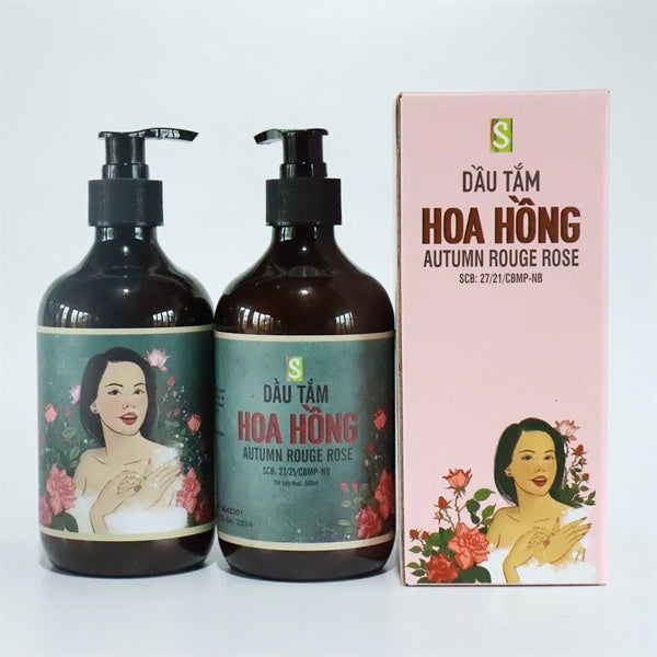 Dầu tắm Hoa Hồng - Rose shower oil 100ml - 500ml