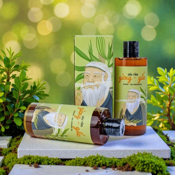 Dầu tắm Nghệ - Gừng - Turmeric & Ginger Shower Oil 300ml