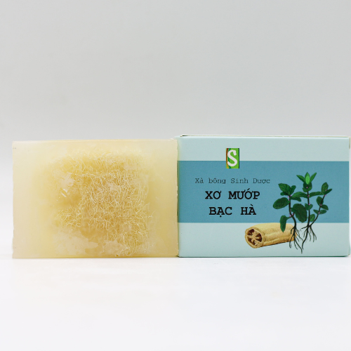Xà bông Xơ mướp Bạc Hà - Loofah & Mint Soap 120g