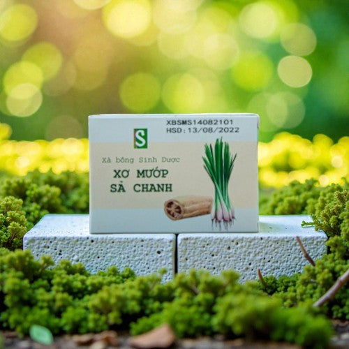 Xà bông Xơ mướp Sả Chanh - Loofah & Lemongrass soap 120g