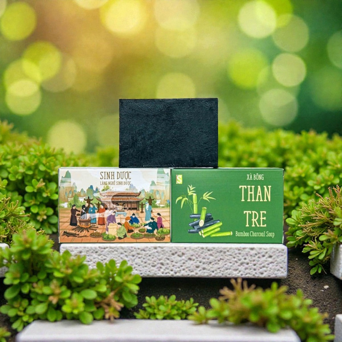 Xà bông than tre - Bamboo charcoal soap 110g