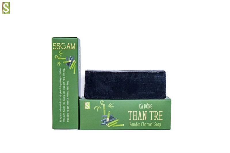 Xà bông than tre - Bamboo charcoal soap 55g