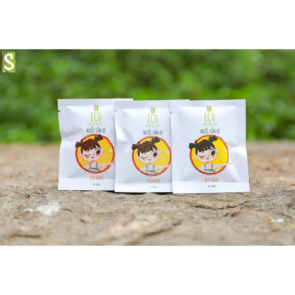 Muối Tắm Bé Eco Gold 10g (Hộp 30 gói)