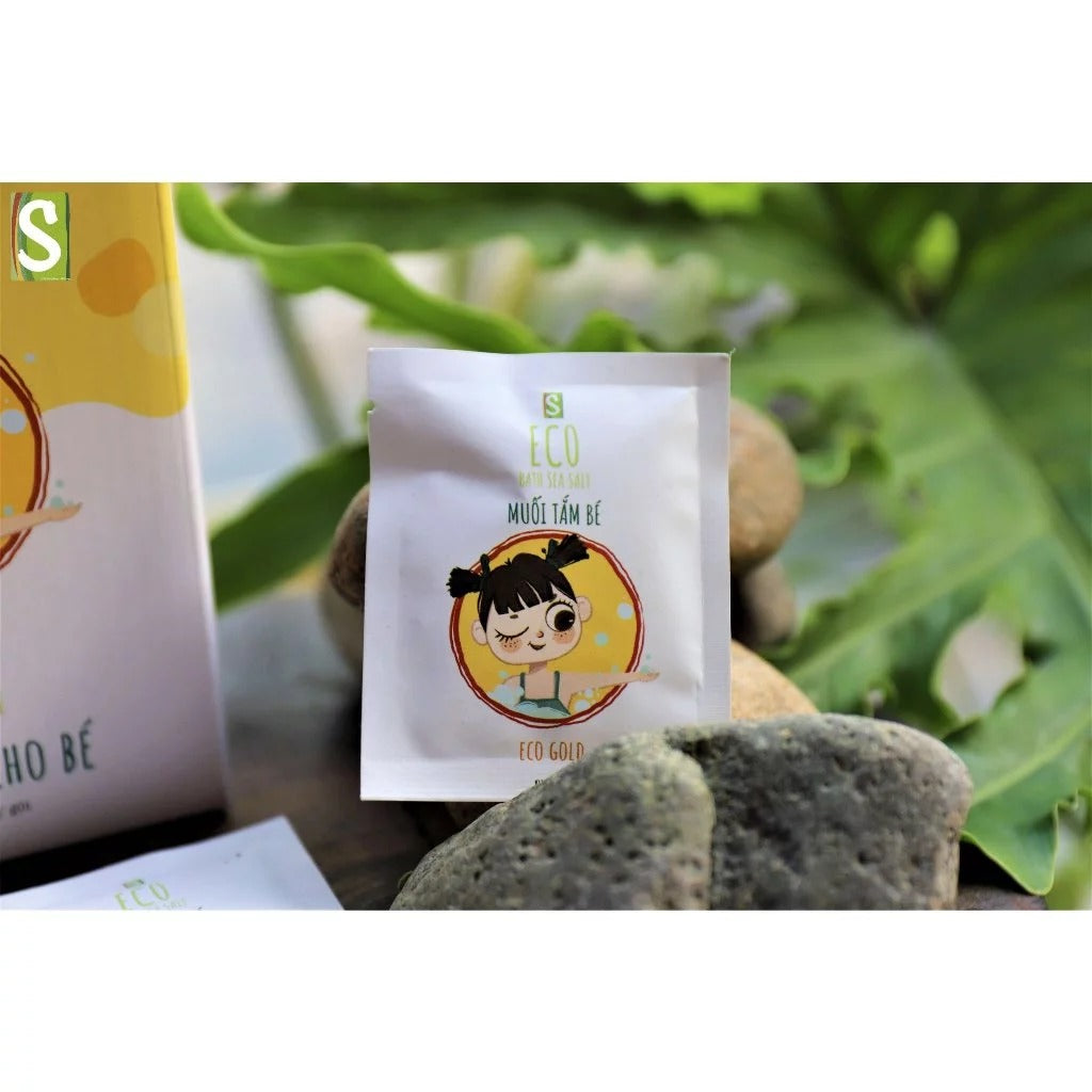 Muối Tắm Bé Eco Gold 10g (Hộp 30 gói)