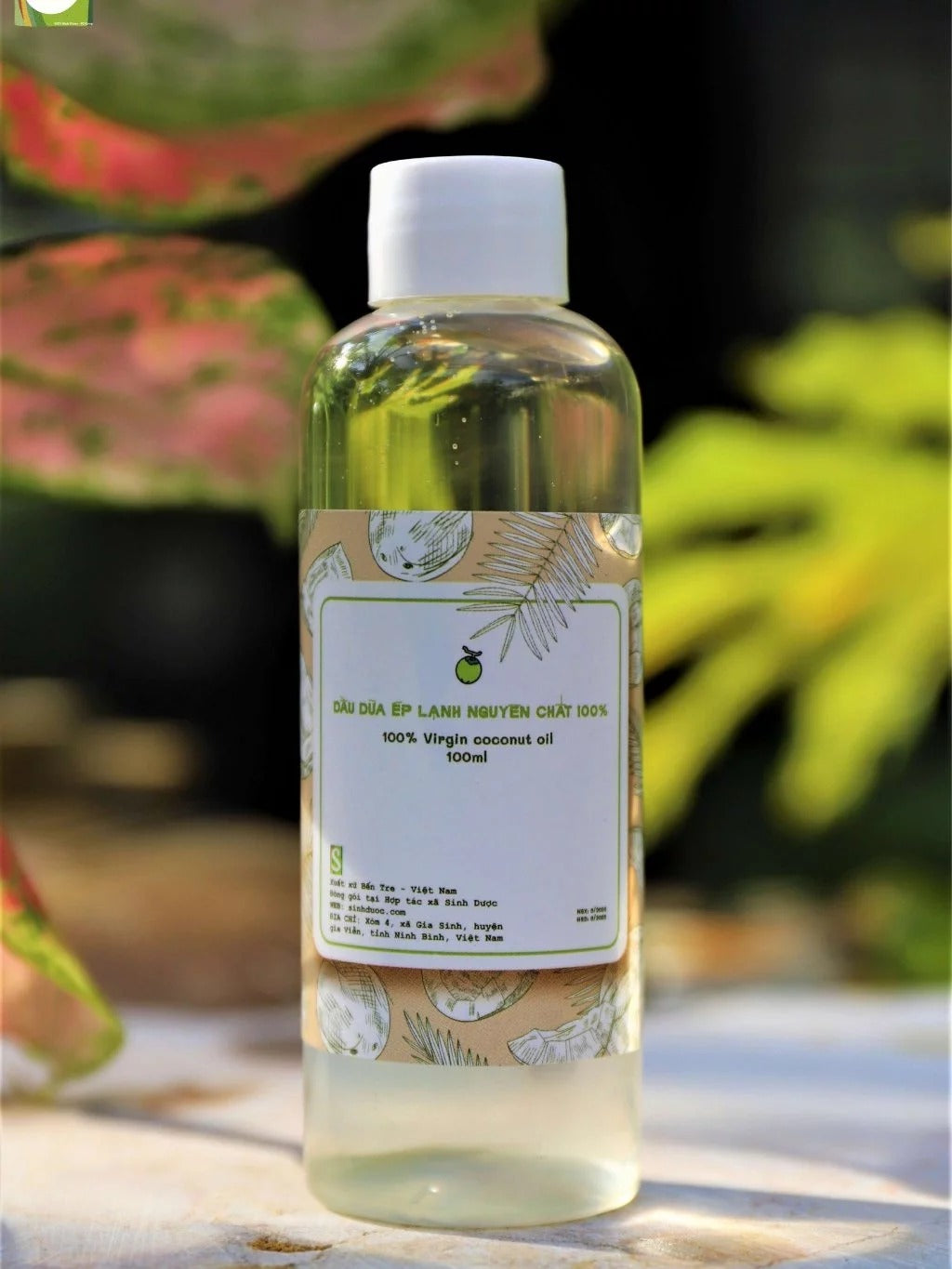 Dầu dừa ép lạnh nguyên chất 100% (100ml)