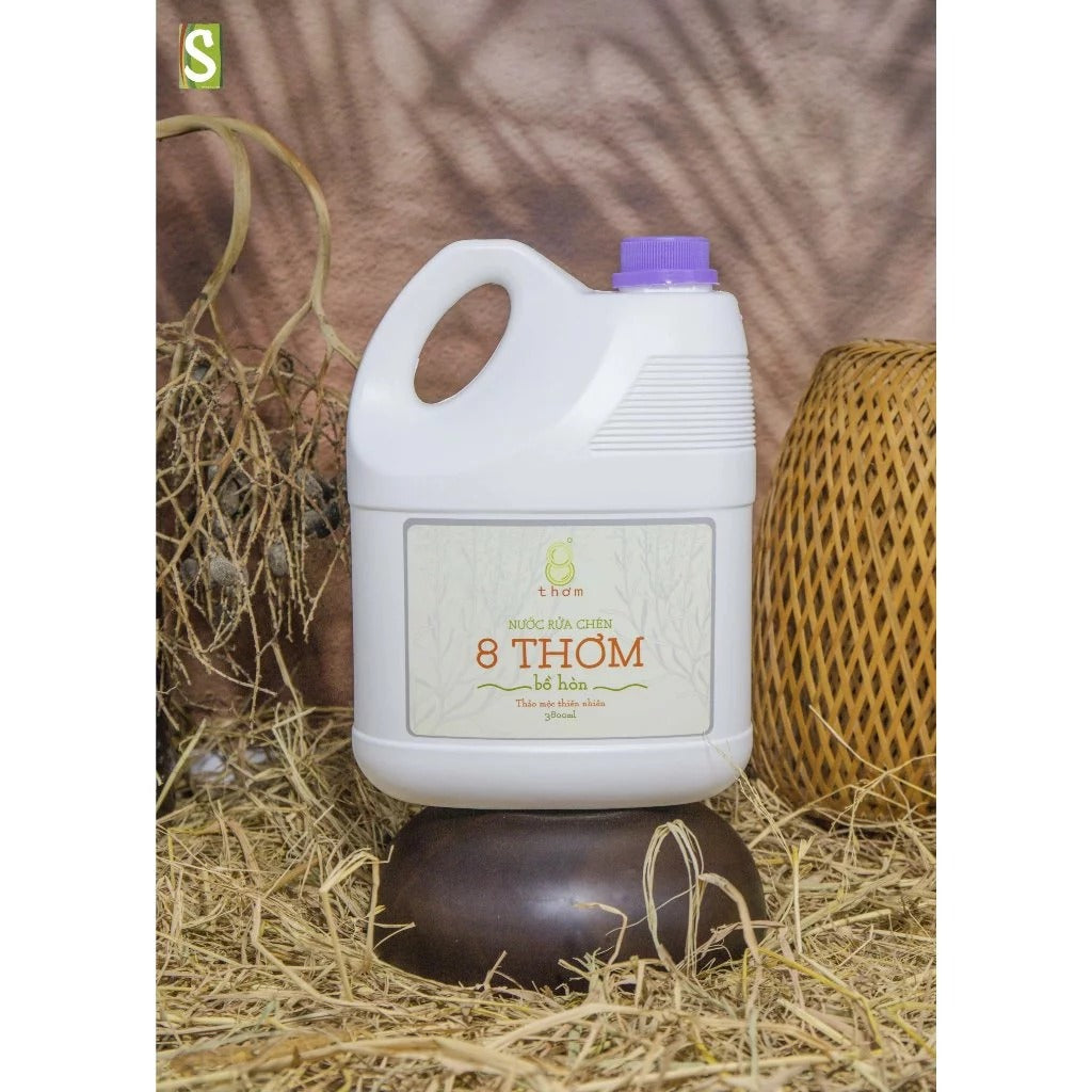 Nước rửa chén 8 Thơm bồ hòn 3,8 lít