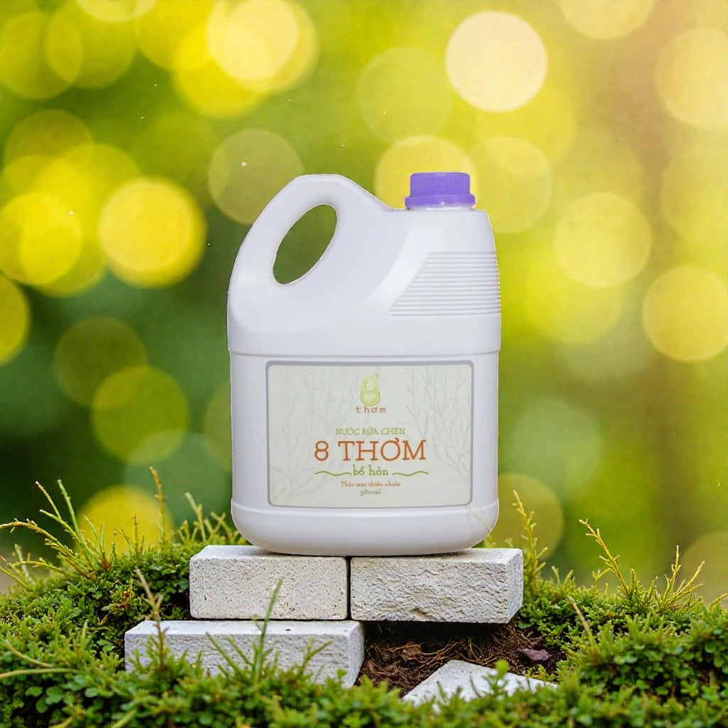 Nước rửa chén 8 Thơm bồ hòn 3,8 lít